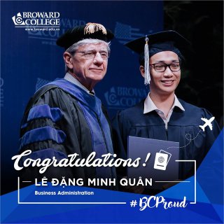 ĐẶNG LÊ MINH QUÂN - Chuyển tiếp thành công sang Broward College Florida